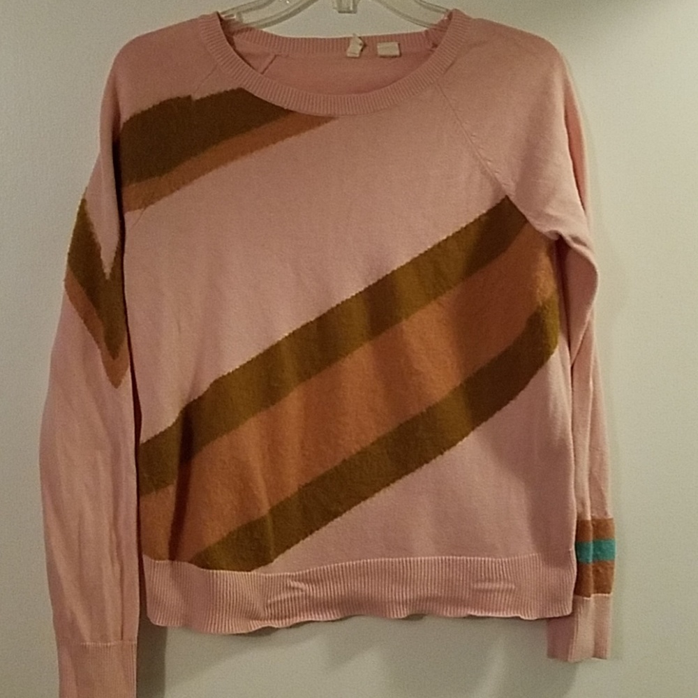 ANTHRO MOTH pink sweater